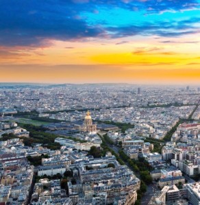 Pohled na město Paříž